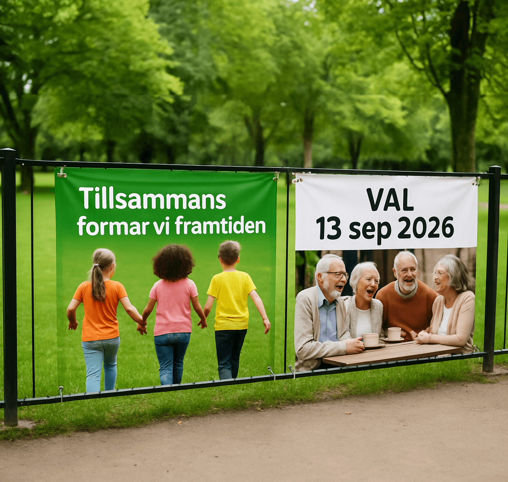Kampanjbanderoll - hög kvalitet och eget tryck - Mybanner.se