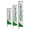 Beachflagga Rektangulär Eco - Line