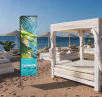 Beachflagga Rektangulär Eco - Line